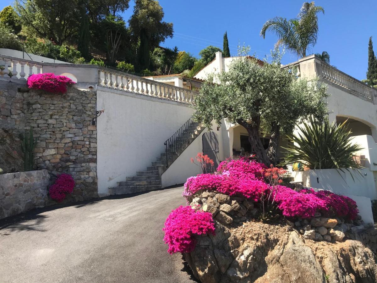 3 Bedrooms Villa near Cannes - Pool&Jacuzzi - Sea View Mandelieu Buitenkant foto