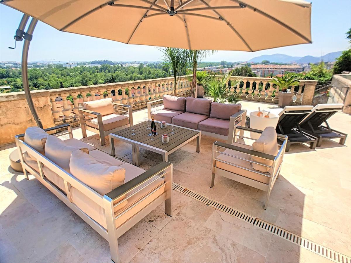 3 Bedrooms Villa near Cannes - Pool&Jacuzzi - Sea View Mandelieu Buitenkant foto