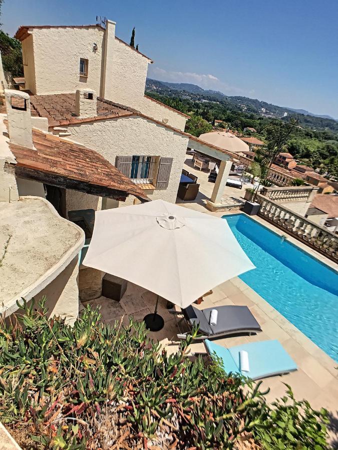 3 Bedrooms Villa near Cannes - Pool&Jacuzzi - Sea View Mandelieu Buitenkant foto