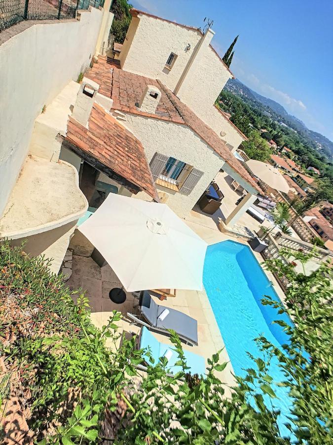 3 Bedrooms Villa near Cannes - Pool&Jacuzzi - Sea View Mandelieu Buitenkant foto