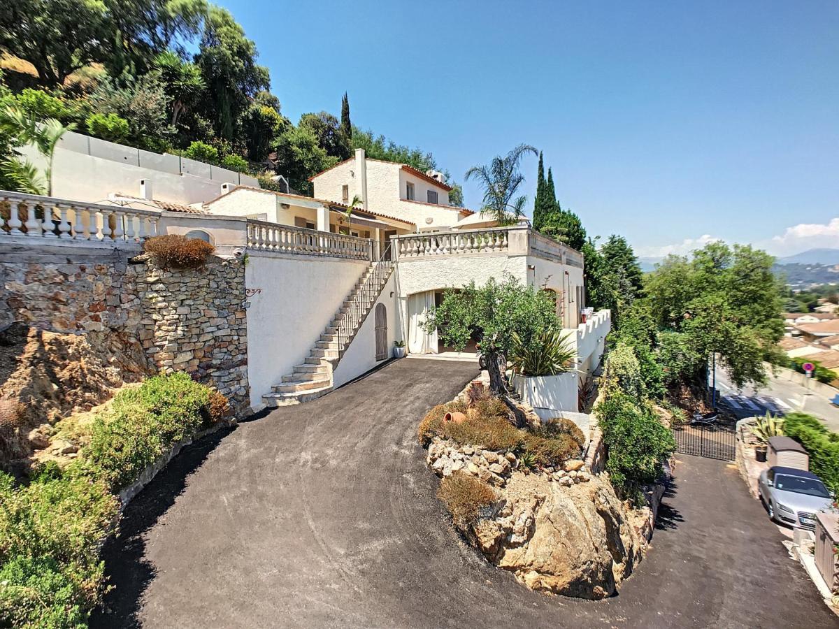 3 Bedrooms Villa near Cannes - Pool&Jacuzzi - Sea View Mandelieu Buitenkant foto