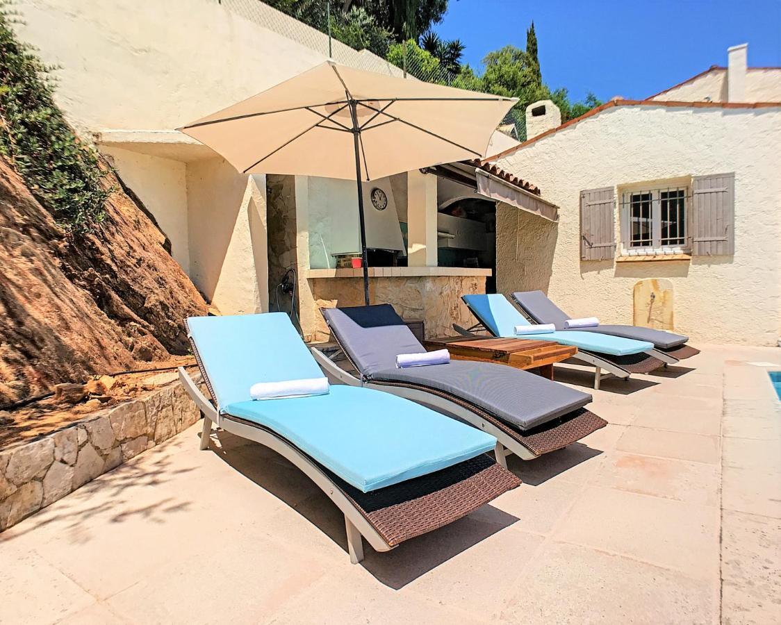 3 Bedrooms Villa near Cannes - Pool&Jacuzzi - Sea View Mandelieu Buitenkant foto