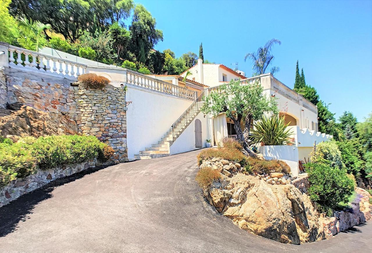 3 Bedrooms Villa near Cannes - Pool&Jacuzzi - Sea View Mandelieu Buitenkant foto
