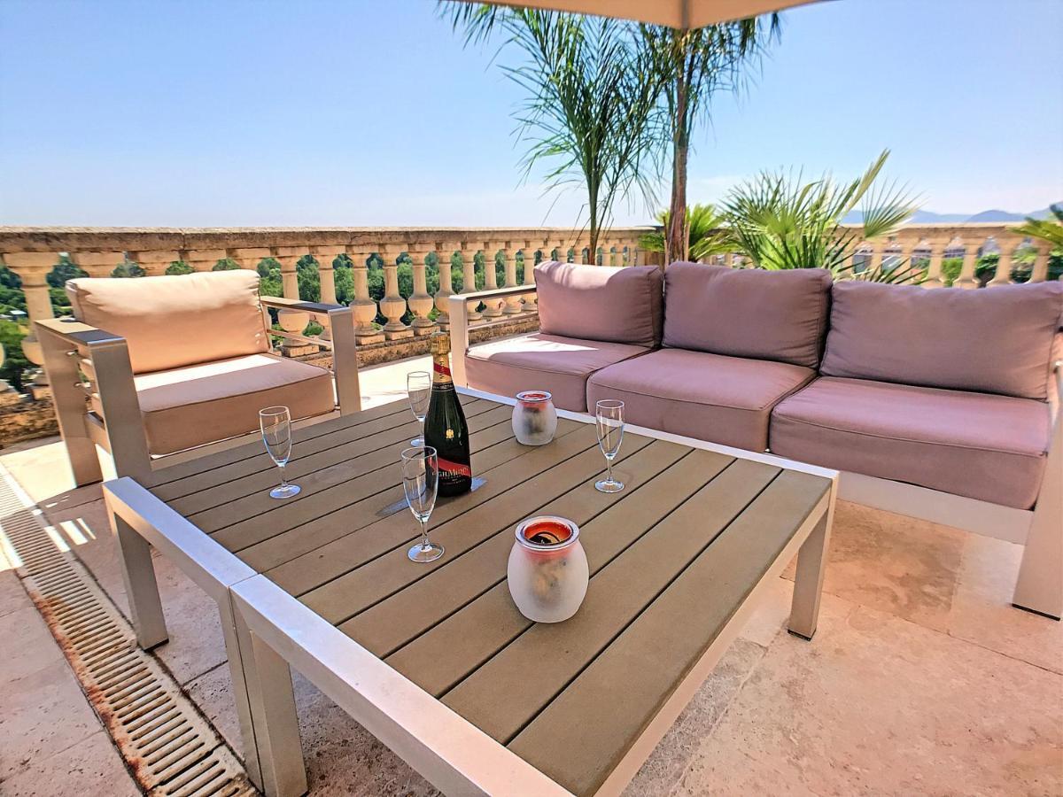 3 Bedrooms Villa near Cannes - Pool&Jacuzzi - Sea View Mandelieu Buitenkant foto